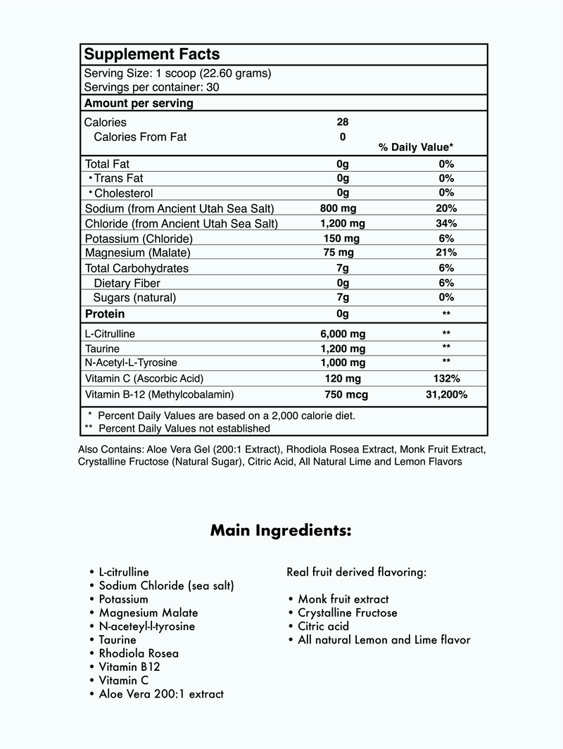 Supplement facts