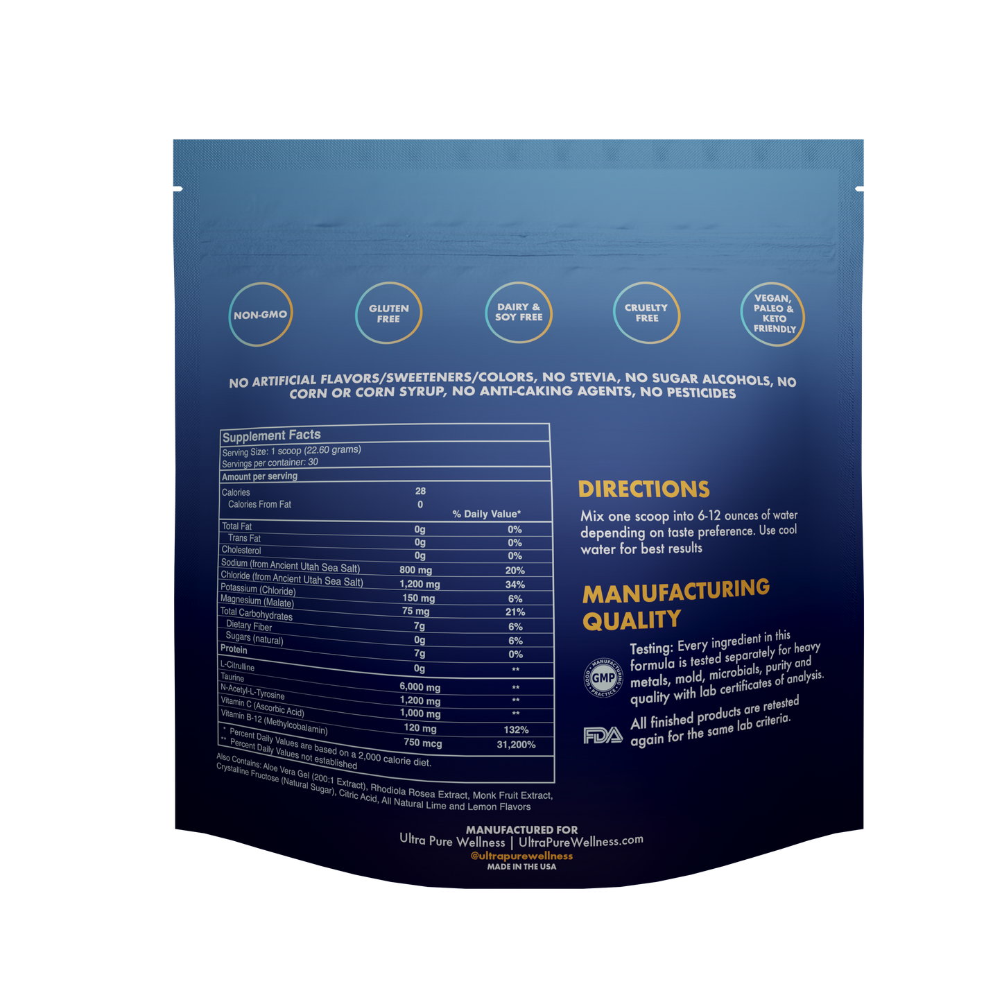 Ultra Pure Pre-Workout Powder