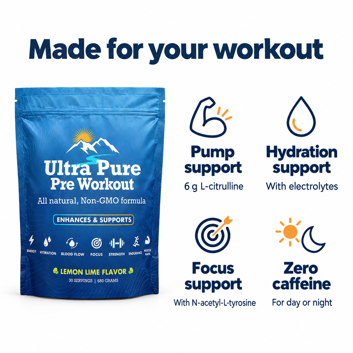 Ultra Pure Pre-Workout: Daily Performance Mix
